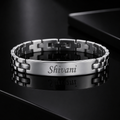 Personalized Silver Name Bracelet for Women – Custom Engraved Bracelet