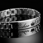 Personalized Brass Name Bracelet for Men & Boys – Custom Engraved Name Bracelet